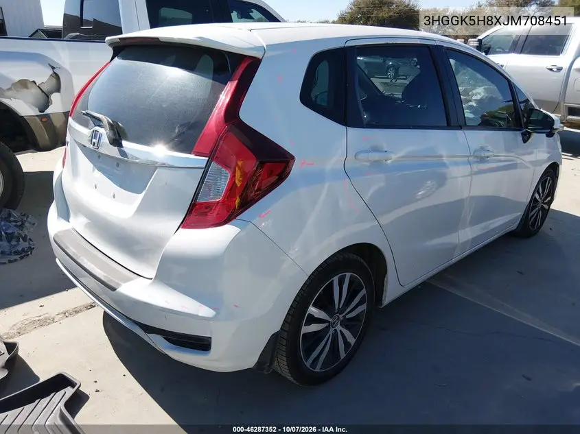 2018 HONDA FIT VIN 3HGGK5H8XJM708451 — фото 4