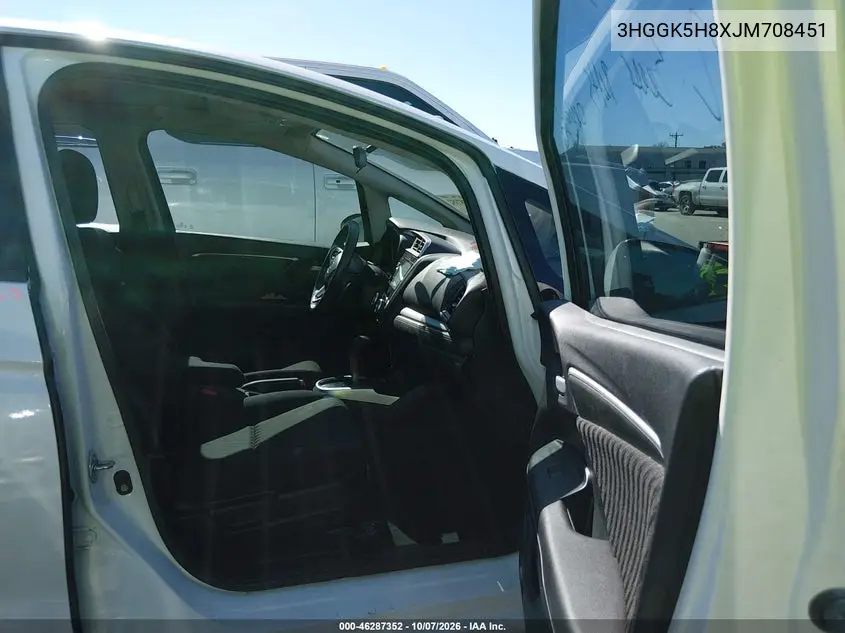 2018 HONDA FIT VIN 3HGGK5H8XJM708451 — фото 5