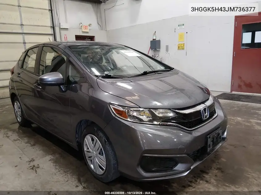 HONDA FIT 2018, VIN 3HGGK5H43JM736377