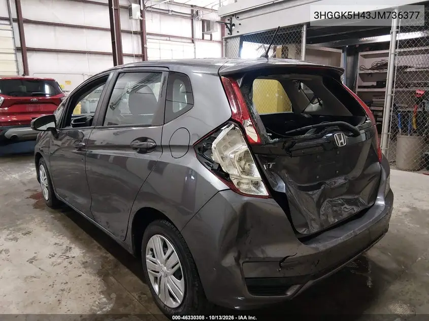 2018 HONDA FIT VIN 3HGGK5H43JM736377 — фото 3