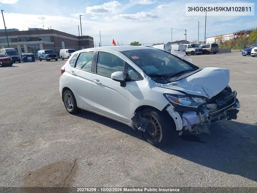 HONDA FIT 2019, VIN 3HGGK5H59KM102811
