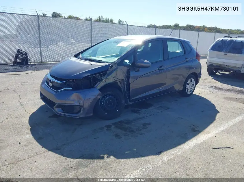 2019 HONDA FIT VIN 3HGGK5H47KM730101 — фото 2