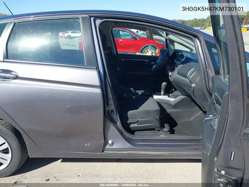 2019 HONDA FIT VIN 3HGGK5H47KM730101 — фото 5