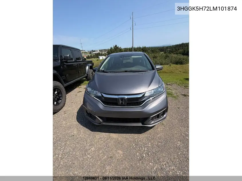 HONDA FIT 2020, VIN 3HGGK5H72LM101874