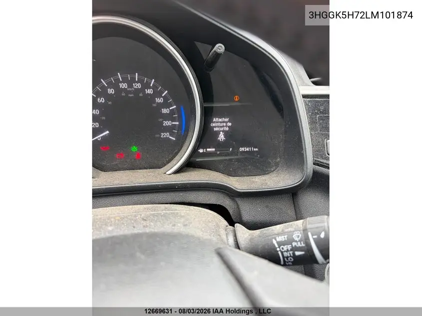 2020 HONDA FIT VIN 3HGGK5H72LM101874 — фото 17