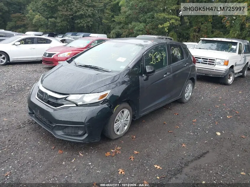 2020 HONDA FIT VIN 3HGGK5H47LM725997 — фото 2