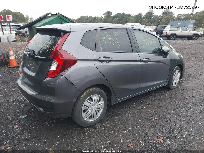 2020 HONDA FIT VIN 3HGGK5H47LM725997 — фото 4
