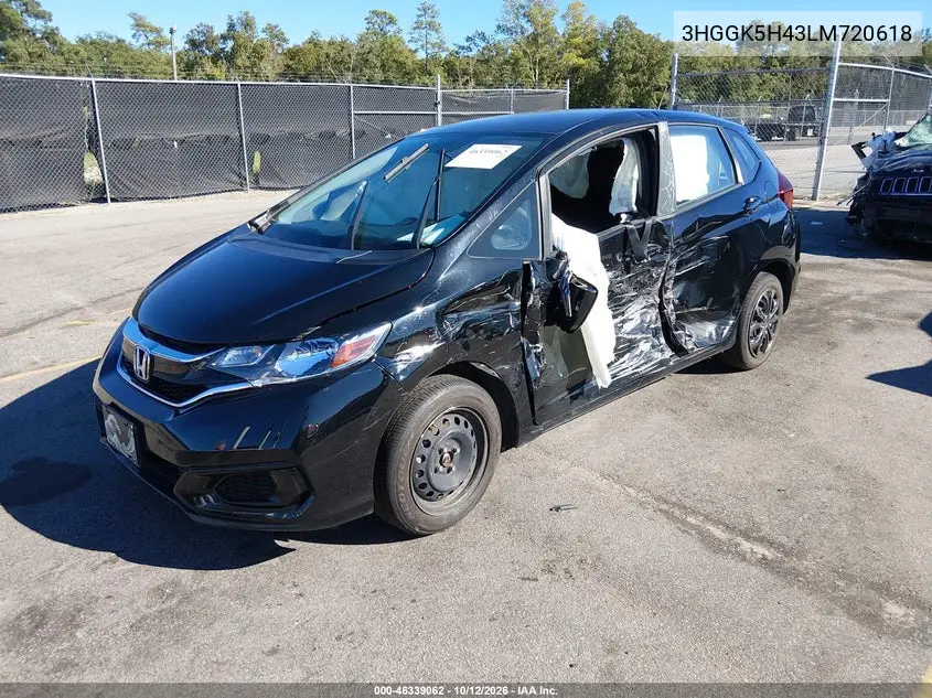 2020 HONDA FIT VIN 3HGGK5H43LM720618 — фото 2