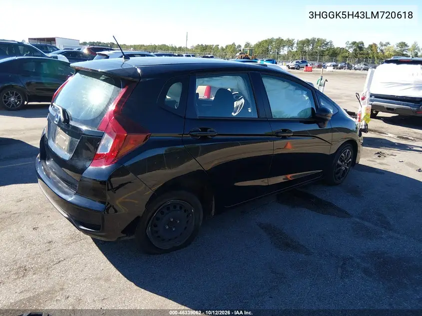 2020 HONDA FIT VIN 3HGGK5H43LM720618 — фото 4