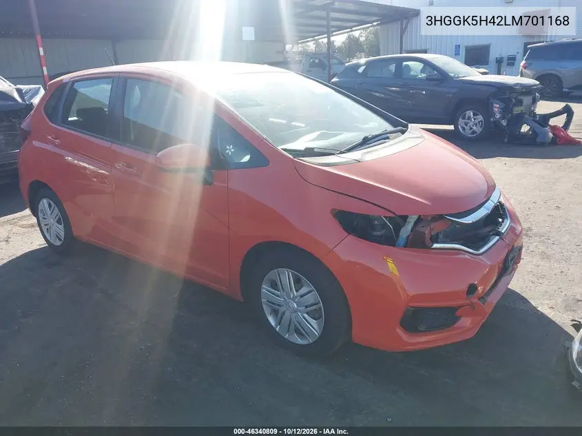 HONDA FIT 2020, VIN 3HGGK5H42LM701168