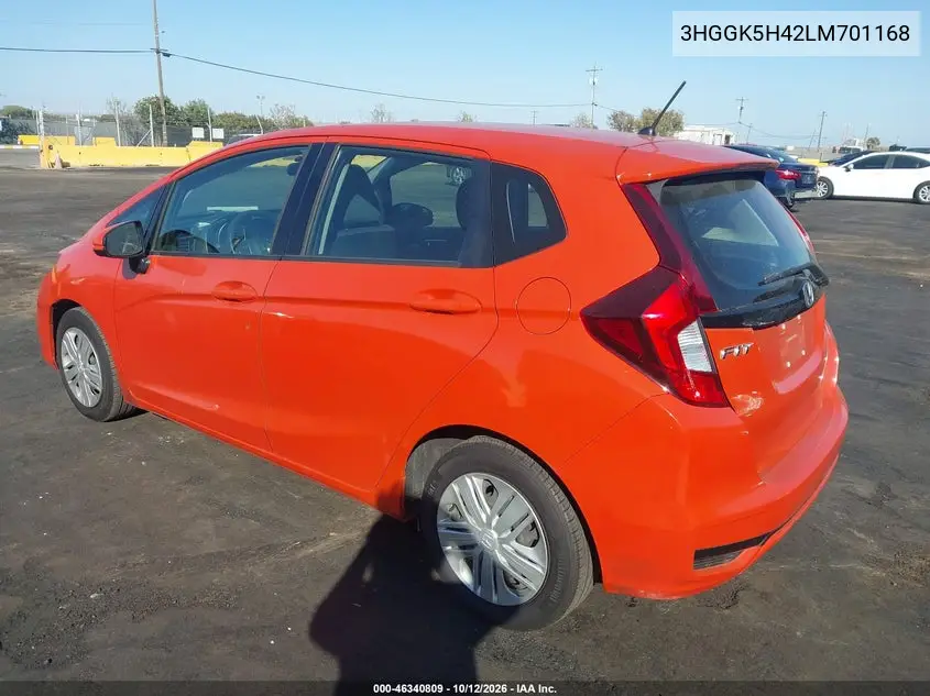 2020 HONDA FIT VIN 3HGGK5H42LM701168 — фото 3