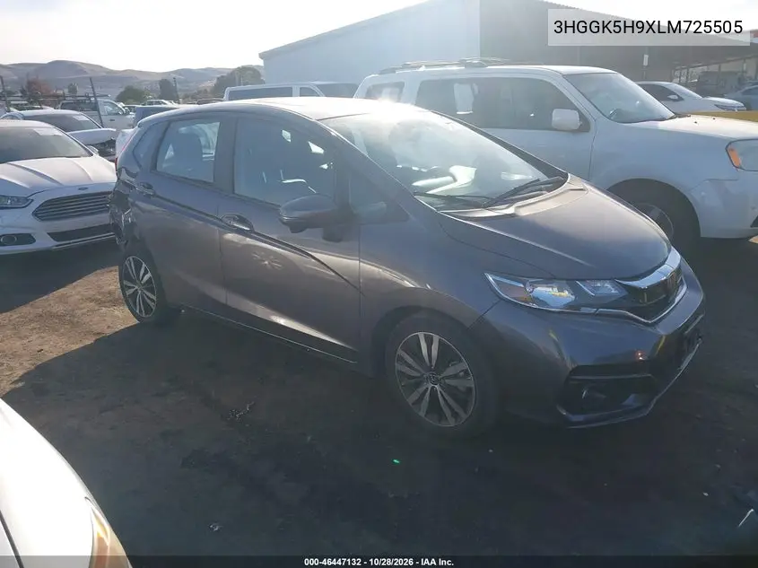 HONDA FIT 2020, VIN 3HGGK5H9XLM725505
