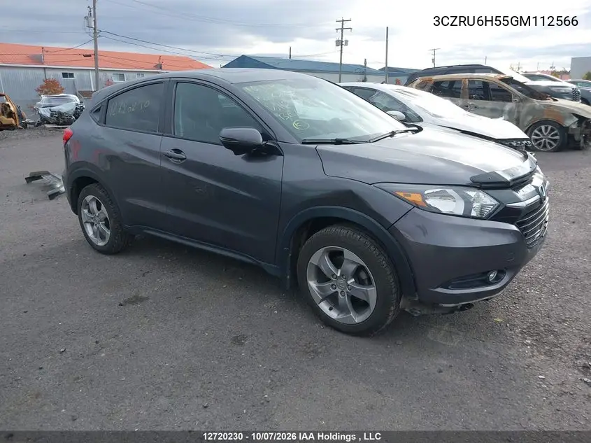 HONDA HR-V 2016, VIN 3CZRU6H55GM112566