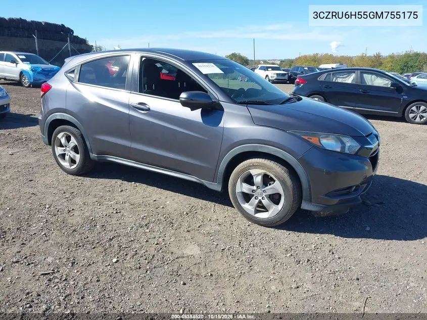 HONDA HR-V 2016, VIN 3CZRU6H55GM755175