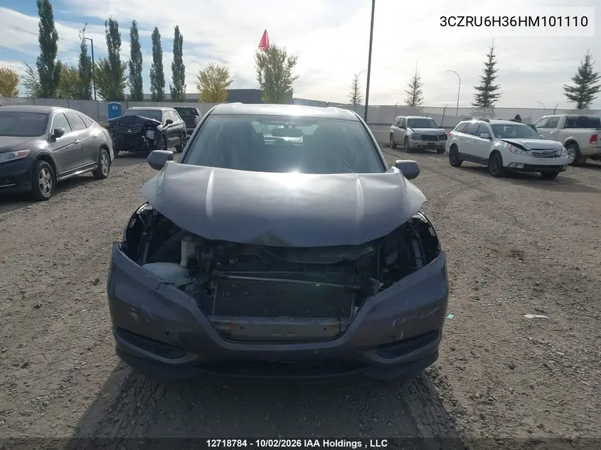 2017 HONDA HR-V VIN 3CZRU6H36HM101110 — фото 13