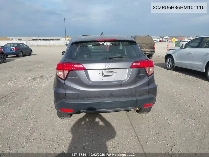 2017 HONDA HR-V VIN 3CZRU6H36HM101110 — фото 17