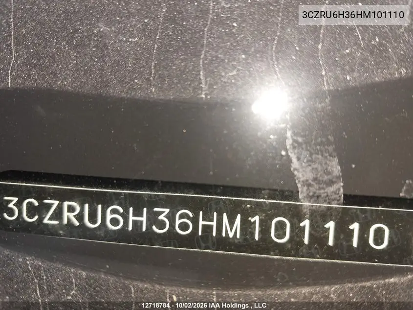 2017 HONDA HR-V VIN 3CZRU6H36HM101110 — фото 9