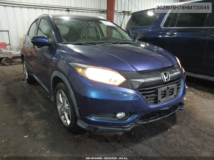 HONDA HR-V 2017, VIN 3CZRU5H78HM720045