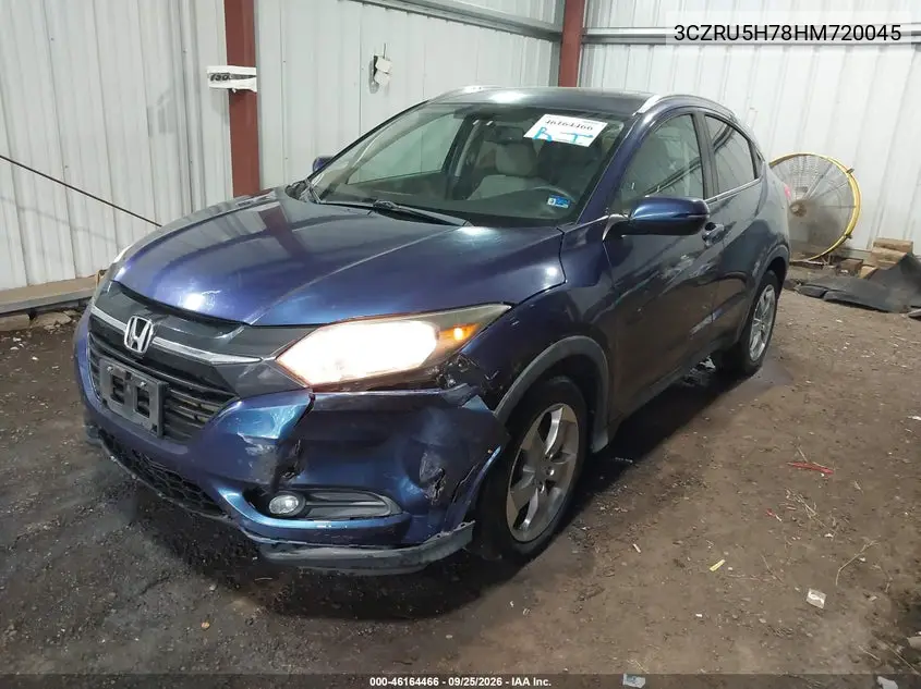 2017 HONDA HR-V VIN 3CZRU5H78HM720045 — фото 2