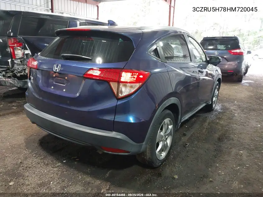 2017 HONDA HR-V VIN 3CZRU5H78HM720045 — фото 4