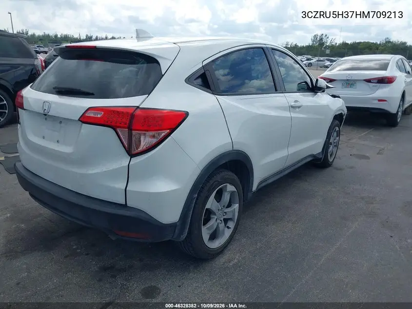 2017 HONDA HR-V VIN 3CZRU5H37HM709213 — фото 4
