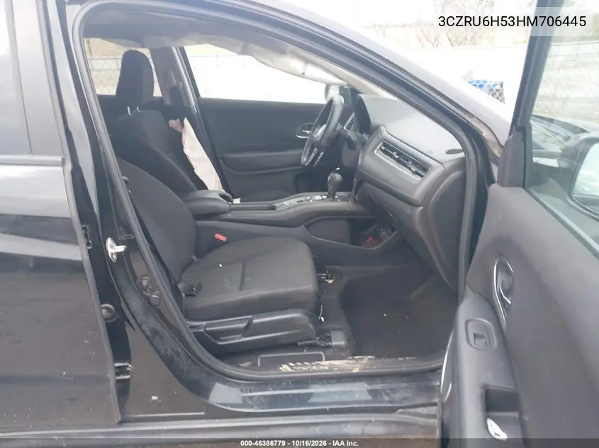 2017 HONDA HR-V VIN 3CZRU6H53HM706445 — фото 5