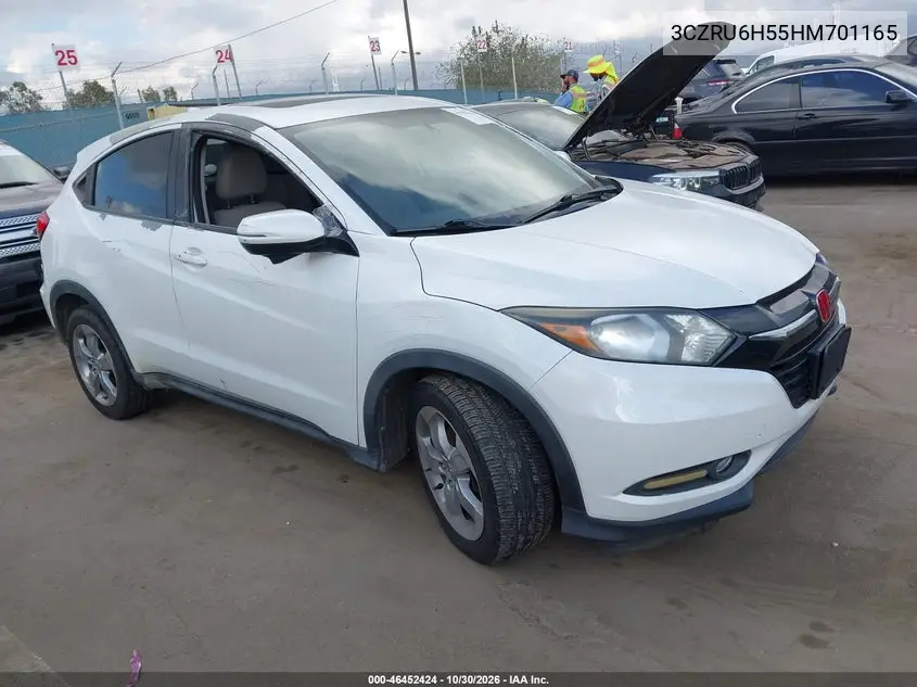HONDA HR-V 2017, VIN 3CZRU6H55HM701165