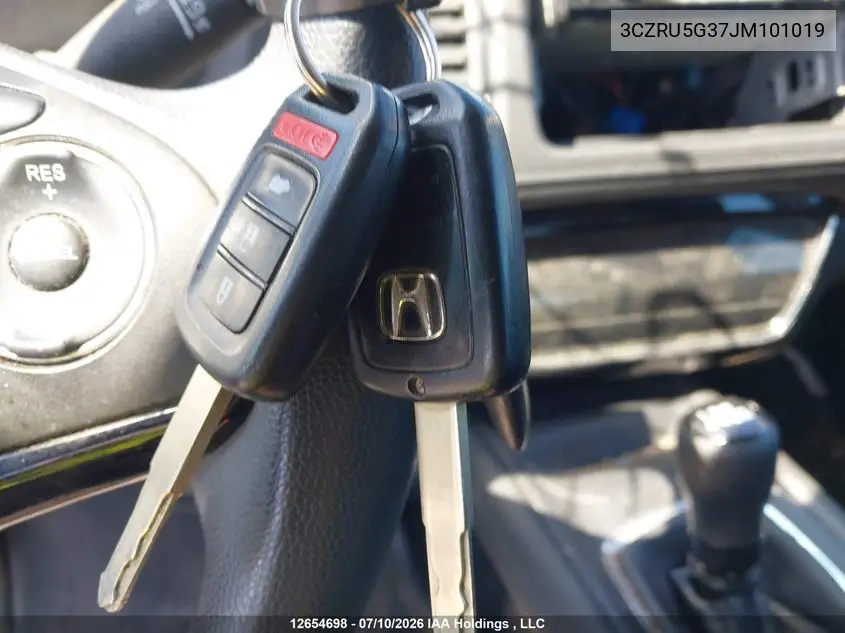 2018 HONDA HR-V VIN 3CZRU5G37JM101019 — фото 10