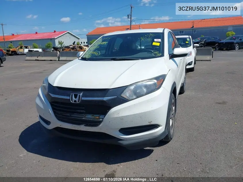 2018 HONDA HR-V VIN 3CZRU5G37JM101019 — фото 11