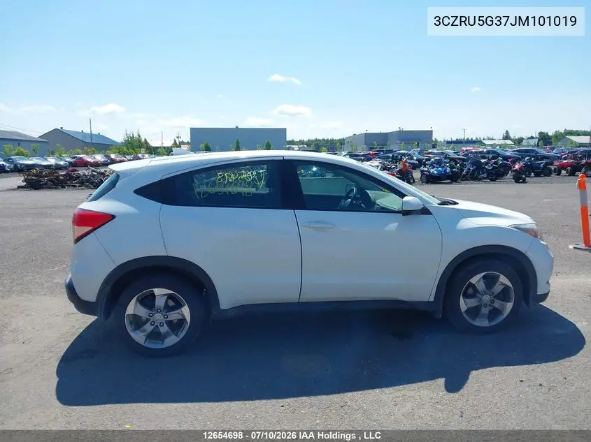 2018 HONDA HR-V VIN 3CZRU5G37JM101019 — фото 12