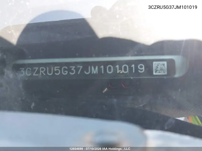 2018 HONDA HR-V VIN 3CZRU5G37JM101019 — фото 18