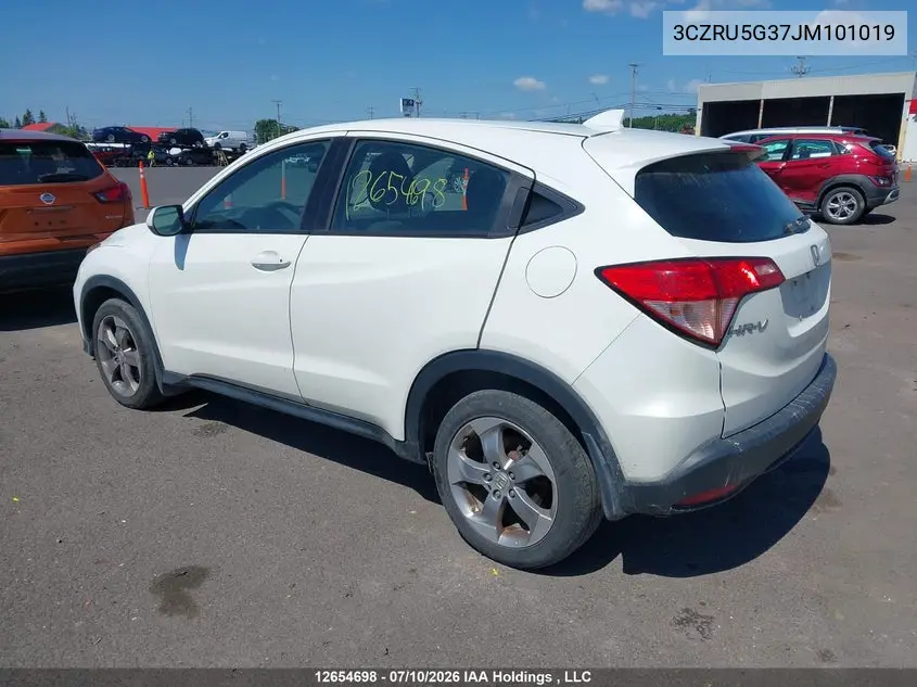 2018 HONDA HR-V VIN 3CZRU5G37JM101019 — фото 3