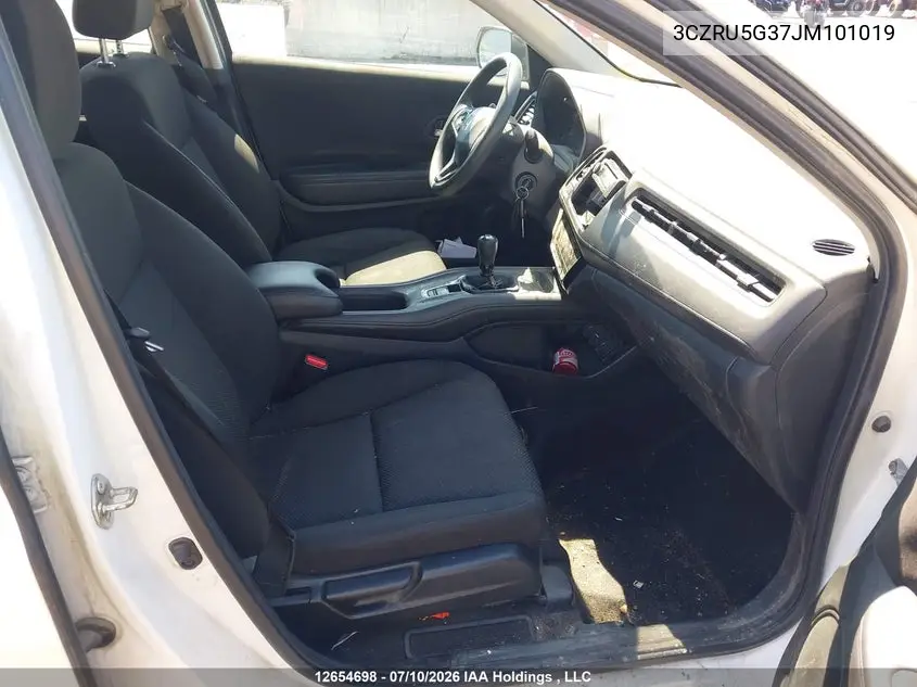 2018 HONDA HR-V VIN 3CZRU5G37JM101019 — фото 5