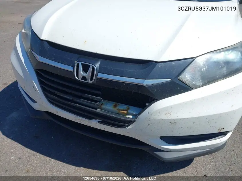 2018 HONDA HR-V VIN 3CZRU5G37JM101019 — фото 6
