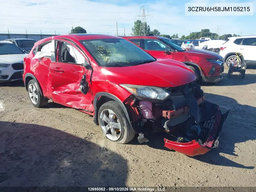 HONDA HR-V 2018, VIN 3CZRU6H58JM105215