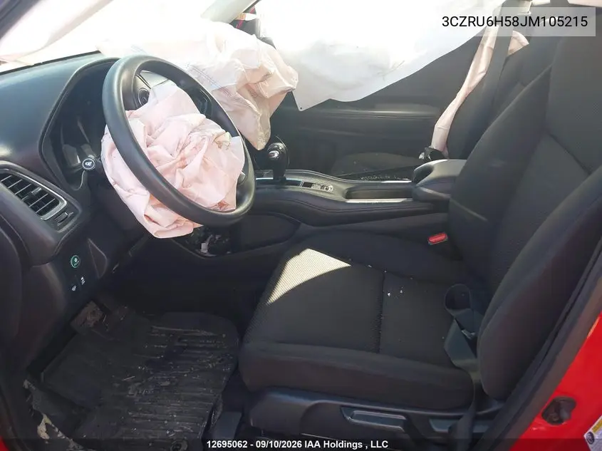 2018 HONDA HR-V VIN 3CZRU6H58JM105215 — фото 5