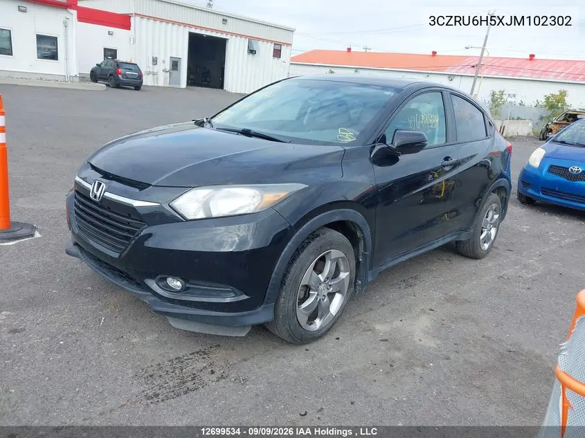 2018 HONDA HR-V VIN 3CZRU6H5XJM102302 — фото 2