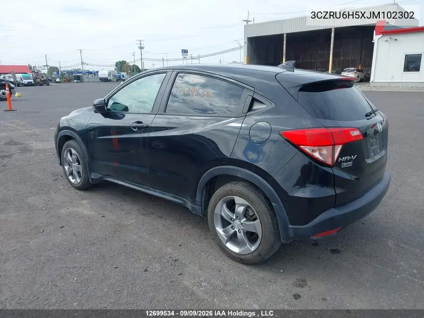 2018 HONDA HR-V VIN 3CZRU6H5XJM102302 — фото 3