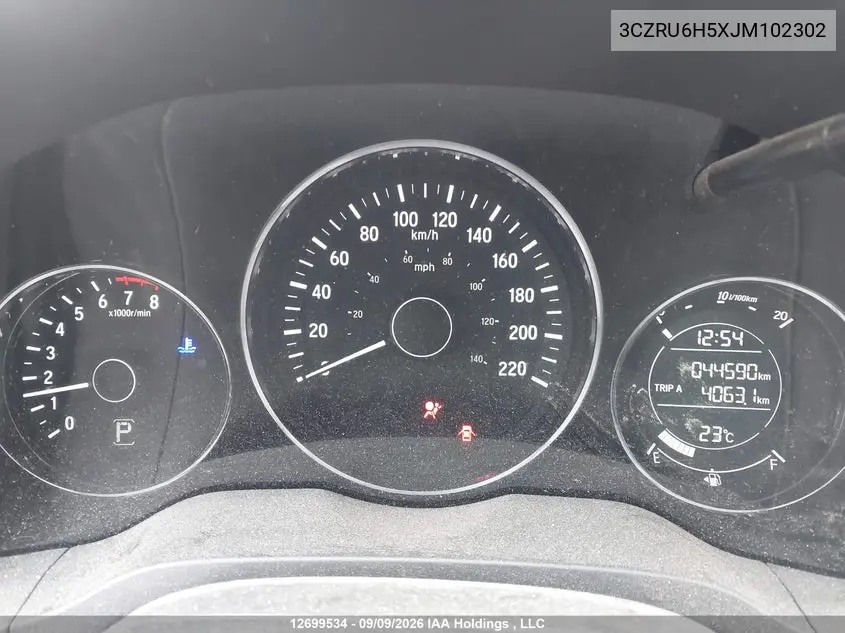 2018 HONDA HR-V VIN 3CZRU6H5XJM102302 — фото 7