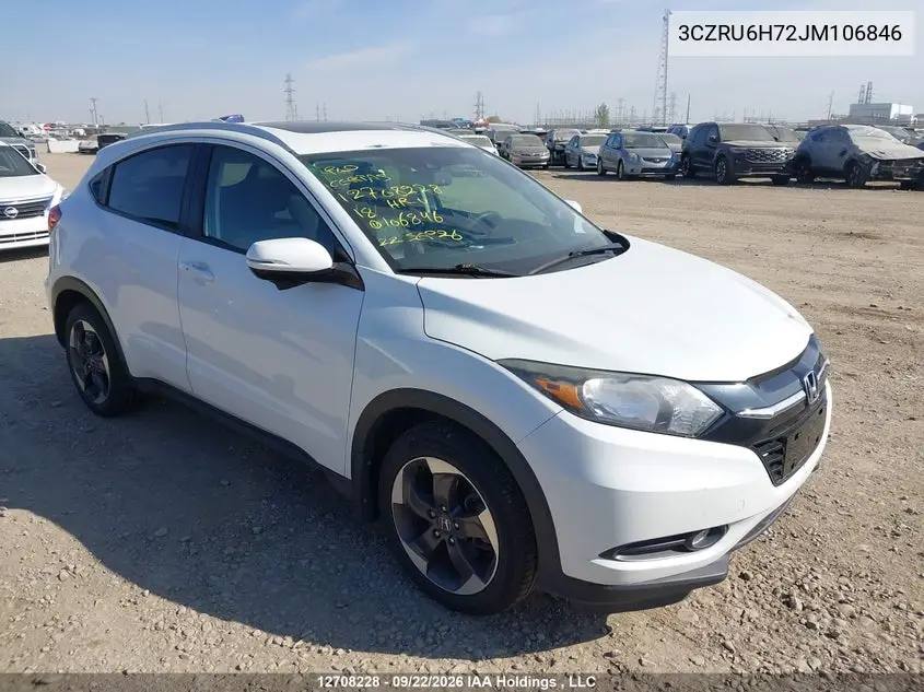 HONDA HR-V 2018, VIN 3CZRU6H72JM106846