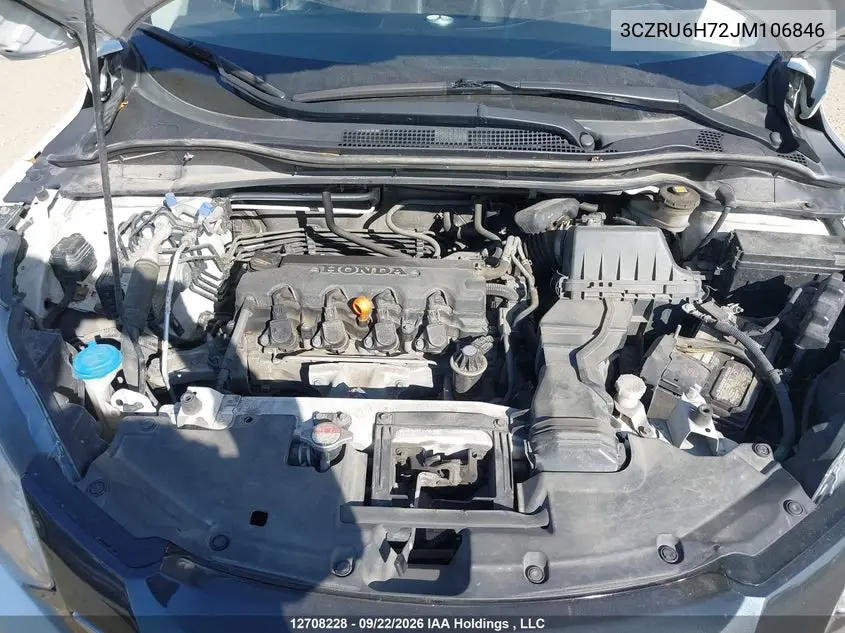 2018 HONDA HR-V VIN 3CZRU6H72JM106846 — фото 10