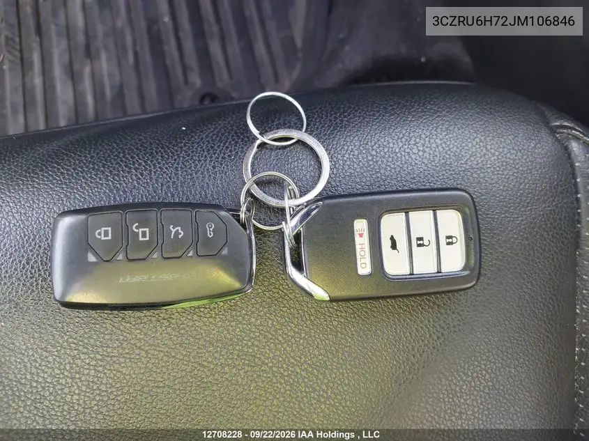 2018 HONDA HR-V VIN 3CZRU6H72JM106846 — фото 11