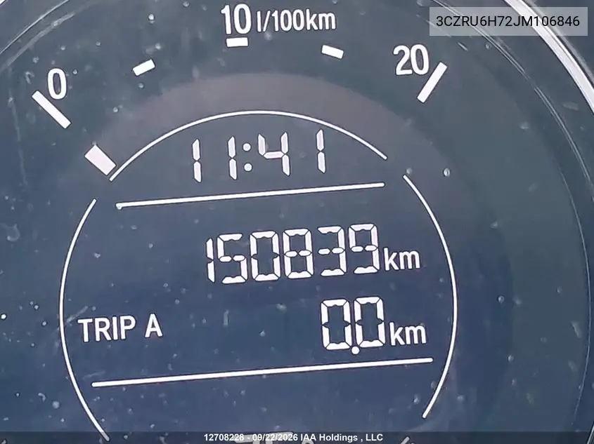 2018 HONDA HR-V VIN 3CZRU6H72JM106846 — фото 16
