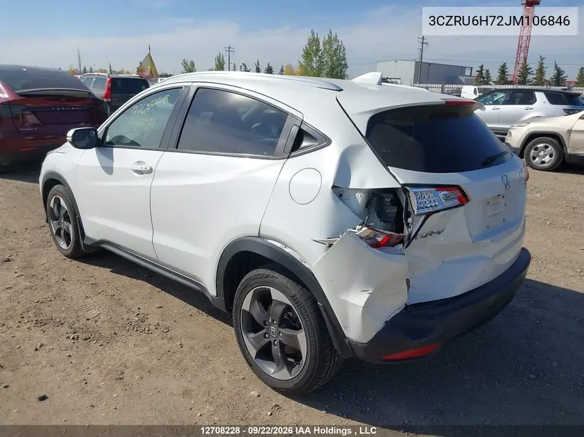 2018 HONDA HR-V VIN 3CZRU6H72JM106846 — фото 3