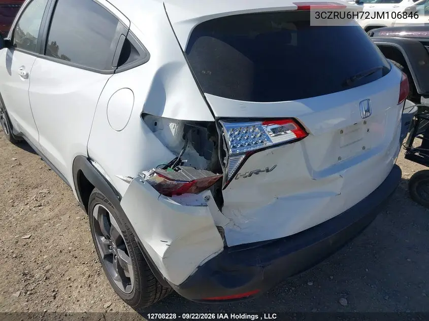 2018 HONDA HR-V VIN 3CZRU6H72JM106846 — фото 6