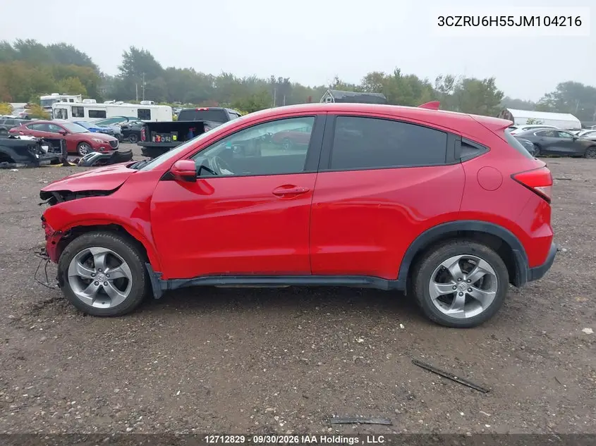 2018 HONDA HR-V VIN 3CZRU6H55JM104216 — фото 15