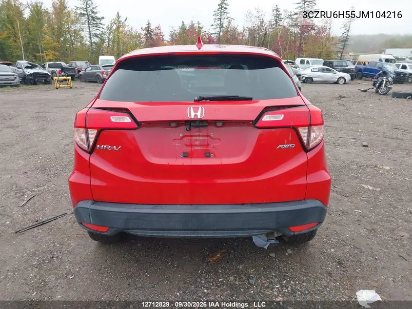2018 HONDA HR-V VIN 3CZRU6H55JM104216 — фото 17