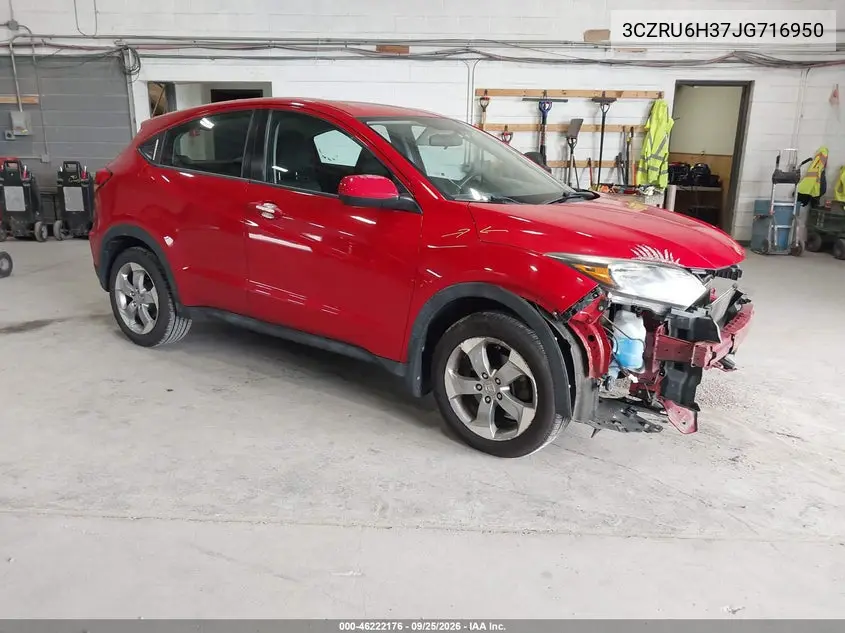 HONDA HR-V 2018, VIN 3CZRU6H37JG716950