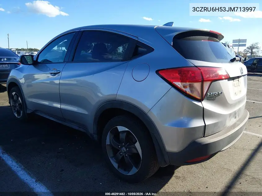 2018 HONDA HR-V VIN 3CZRU6H53JM713997 — фото 3