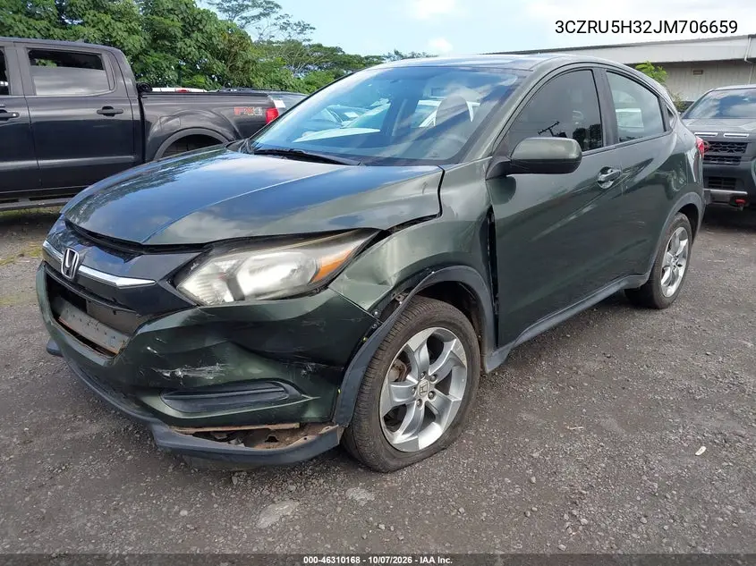 2018 HONDA HR-V VIN 3CZRU5H32JM706659 — фото 3